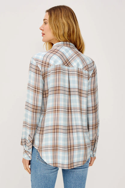RAILS Hunter shirt Chambray Ivory Dune
