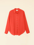 XIRENA Beau Shirt In Orange Sunset