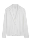 MAJESTIC FILATURES Long Sleeves Light Jacket in Viscose / Elastane In White