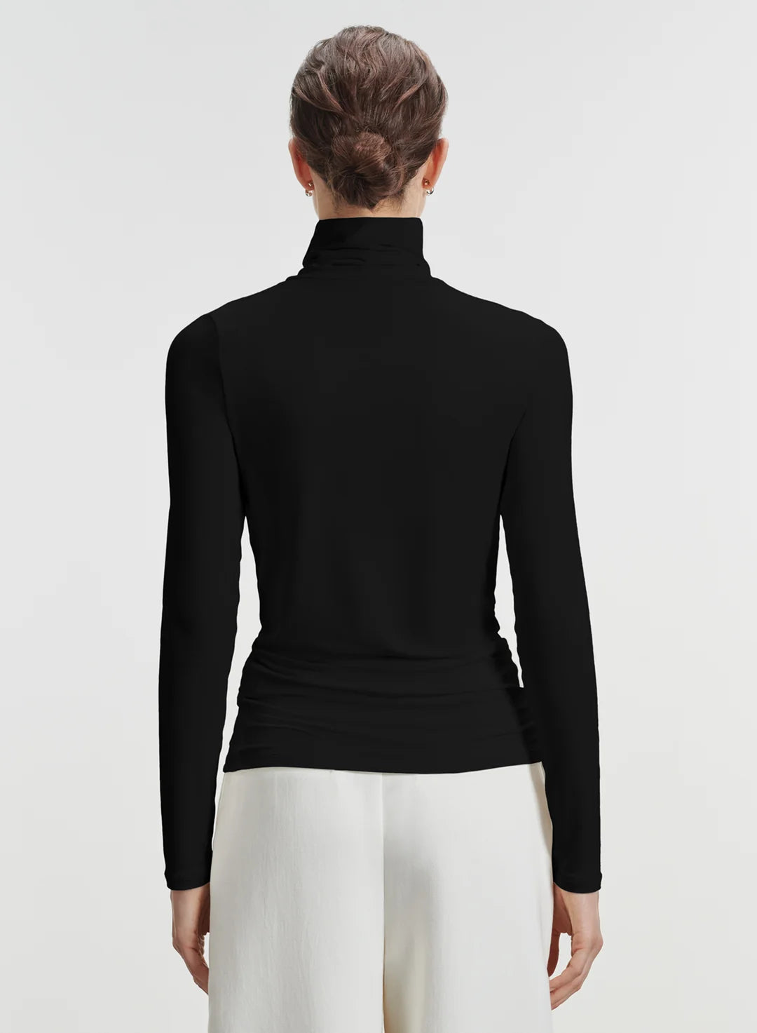 MAJESTIC FILATURES Turtleneck Top black