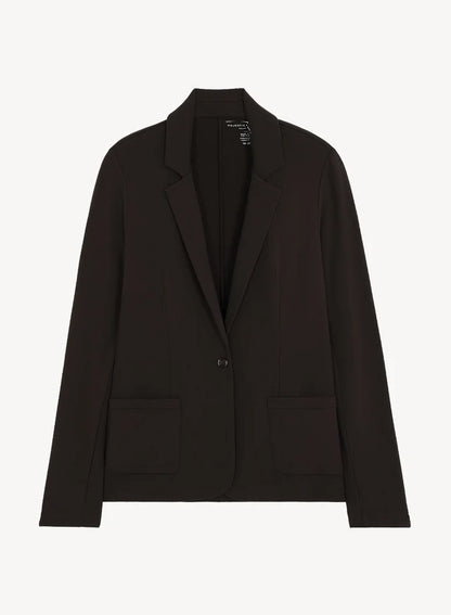 MAJESTIC FILATURES Veste 1 bouton 2 poches - Chocolate Mousse