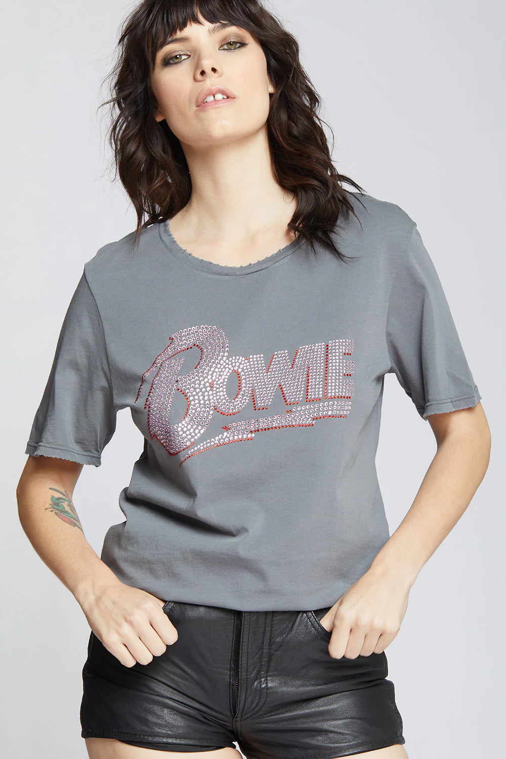 RECYCLED KARMA the Bowie Bolt Crystal Tee