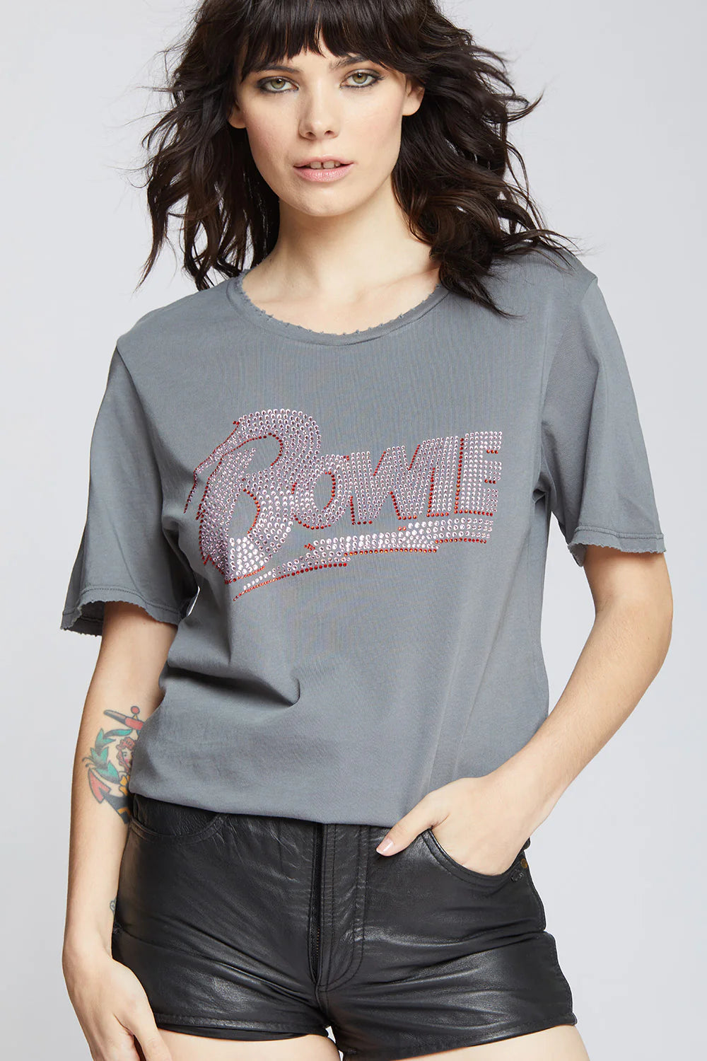 RECYCLED KARMA the Bowie Bolt Crystal Tee