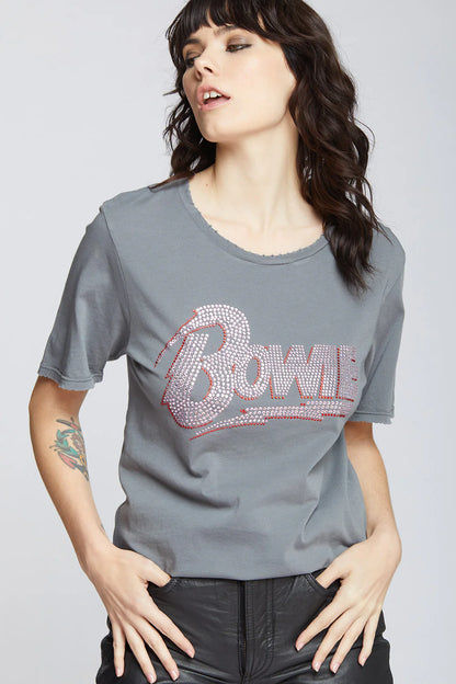 RECYCLED KARMA the Bowie Bolt Crystal Tee
