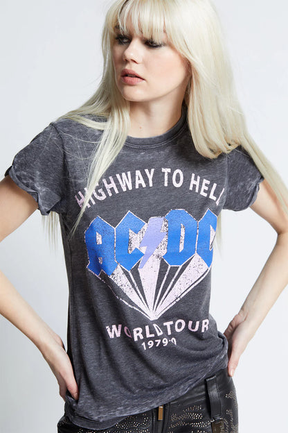 RECYCLED KARMA the AC/DC Highway To Hell Tour Vintage Concert Tee