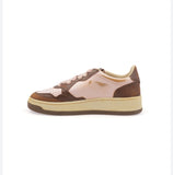 AUTRY
MEDALIST LOW SUPER VINTAGE SNEAKERS IN PINK  / BROWN LEATHER