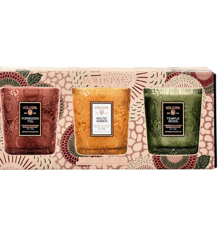 VOLUSPA Restoration 3 Demi Candle Gift Set