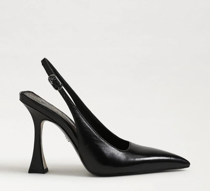 SAM EDELMAN Odette Slingback Pump In Black Leather