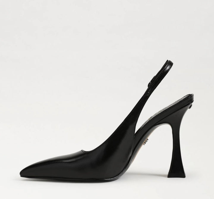 SAM EDELMAN Odette Slingback Pump In Black Leather