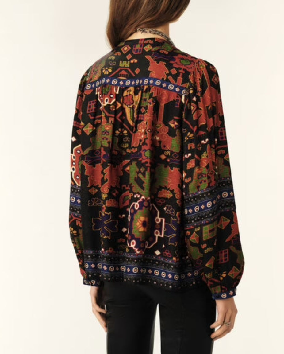 BA&SH VARONE printed blouse