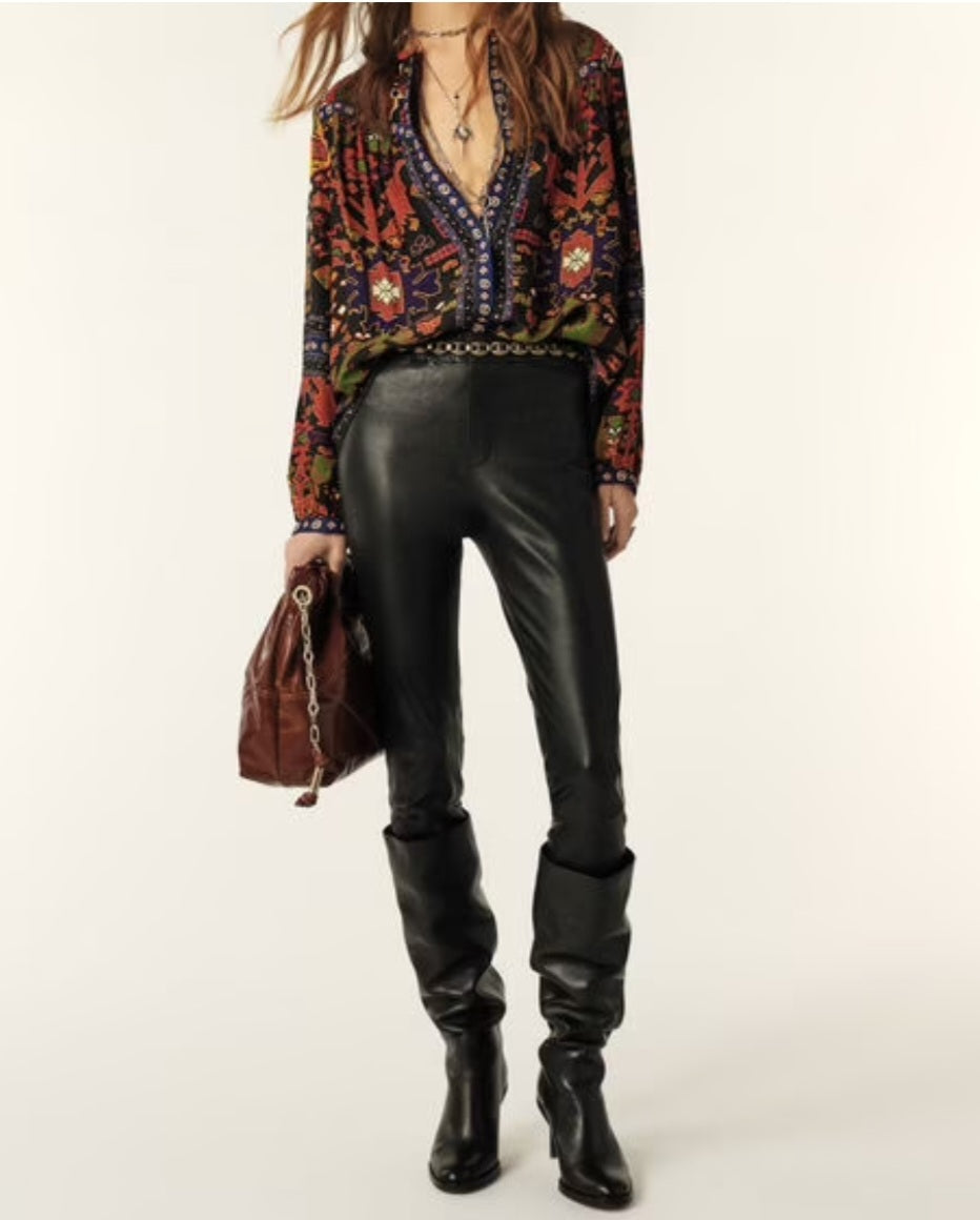 BA&SH VARONE printed blouse