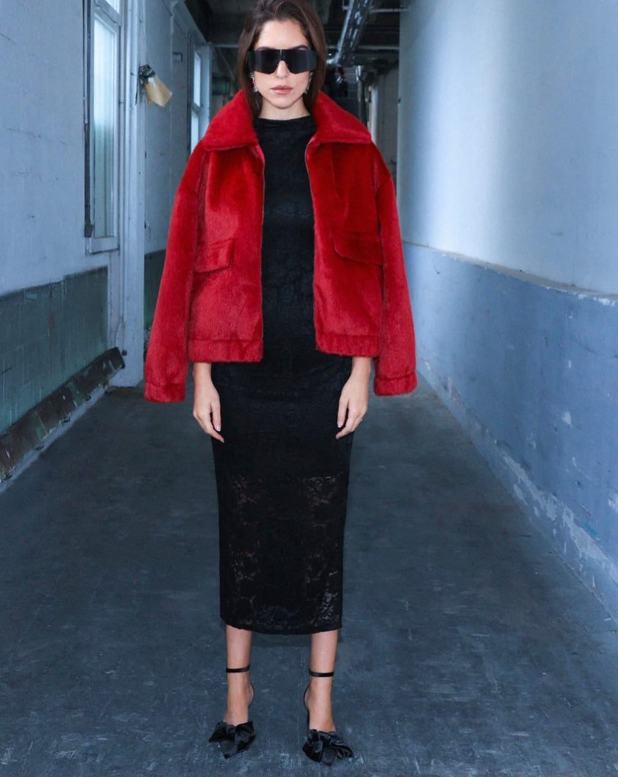 ANGE BLOUSON CANDYCE rouge