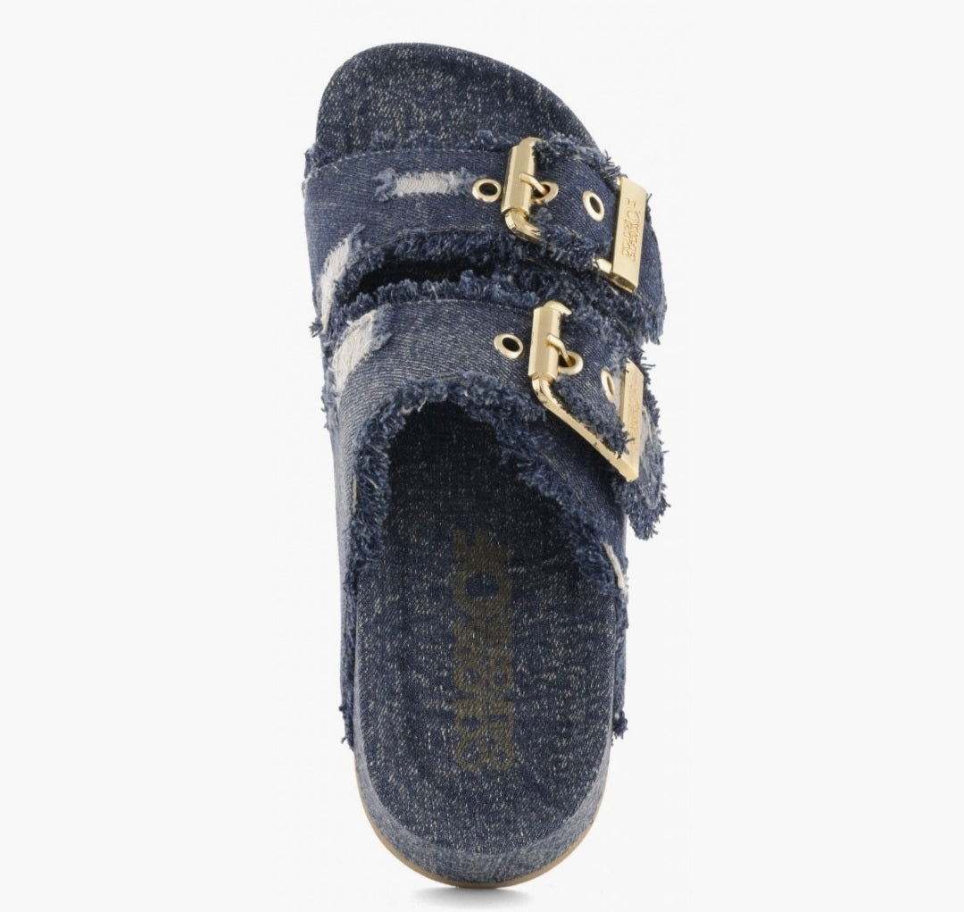 COLORS OF CALIFORNIA DUNE Denim platform