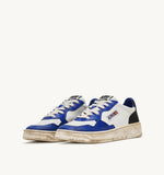 AUTRY Super Vintage Sneakers In Blue White And Black Leather