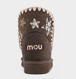 MOU Eskimo 18 Wool Stars And Rhinestones Boots In Mocha