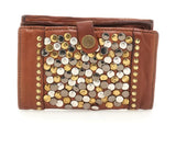 CAMPOMAGGI Liri Wallet In Congac With Rivets