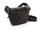 CAMPOMAGGI Belt Bag In Black Leather
