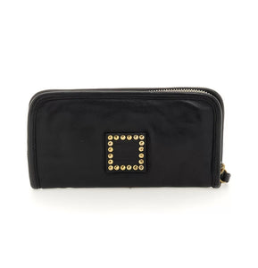 CAMPOMAGGI Liri Large Wallet  With Rivets In Black