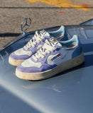 AUTRY Super Vintage Sneakers In Lavender, White And Light Blue Leather