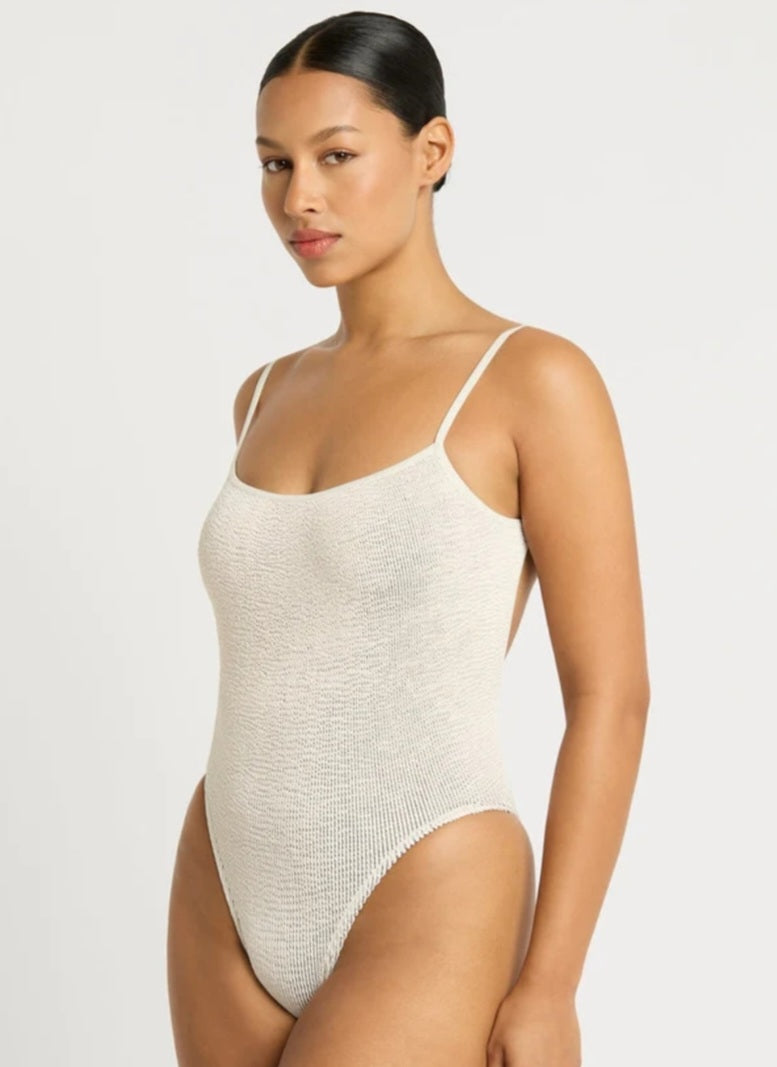BOND EYE Low Palace Swimsuit In Coconut Milk