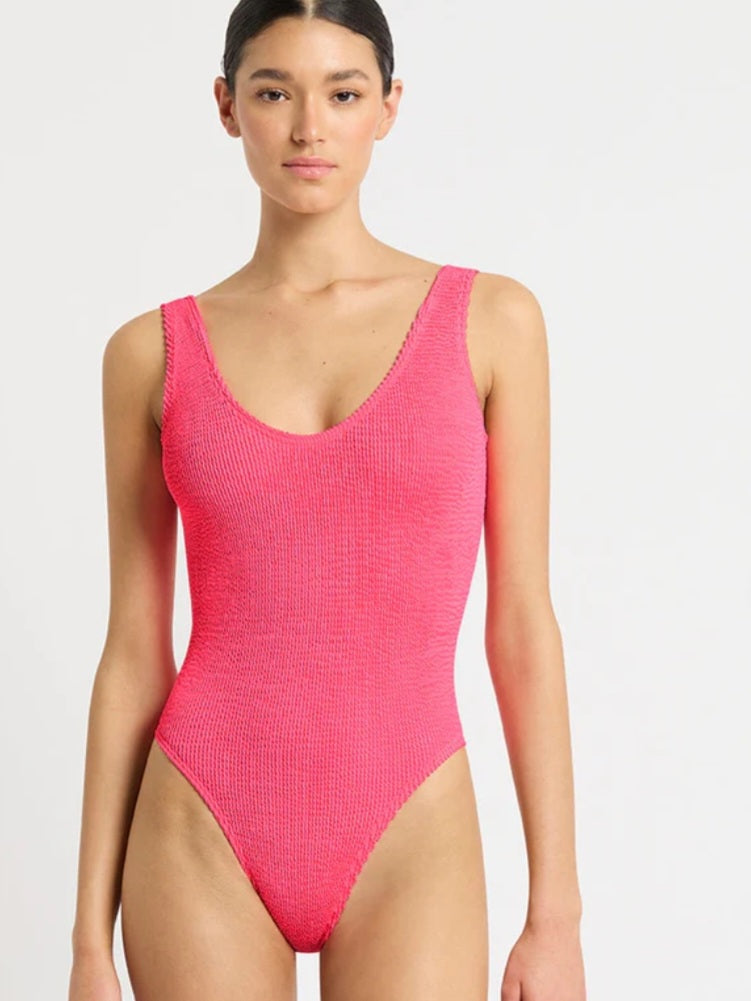 BOND EYE Mara Swimsuit In Neon Azalea