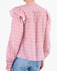 MABE Nala Frill L/S Top  Lilac