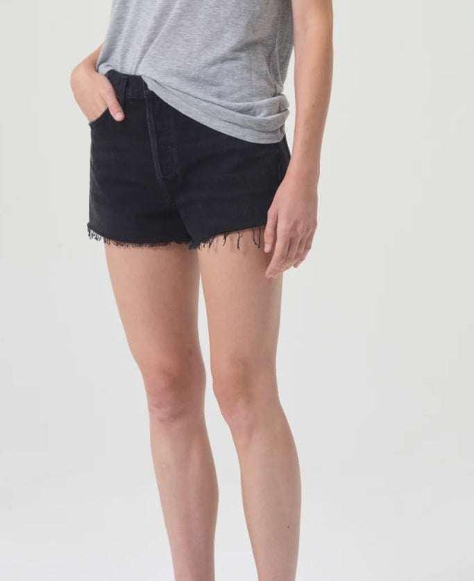AGOLDE Parker Vintage Cut Off Shorts In Record