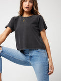 LSPACE All Day Top In Washed Black