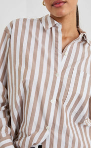 Rails Elsa shirt In Russet White Stripe