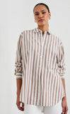 Rails Elsa shirt In Russet White Stripe