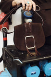 BA&SH Teddy Small Bag Dark Brown Suede Bag