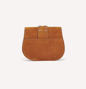 BA&SH Teddy  Small Bag Camel Suede Bag