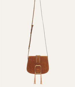 BA&SH Teddy  Small Bag Camel Suede Bag