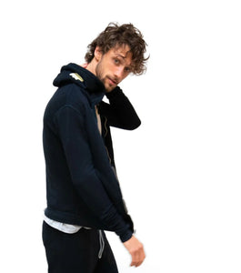 FREECITY SUPERFLUFF LUX zip hoodie - deepspace/cream