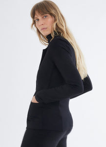 MAJESTIC FILATURES Long Sleeves Jacket in Viscose / Elastane In Black