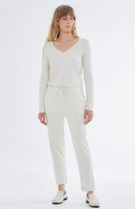 MAJESTIC FILATURES Pants in Viscose / Elastane In Ivory