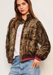 SUNDRY Quilted Bomber