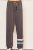 SUNDRY Jogger Stripe in Washed Black