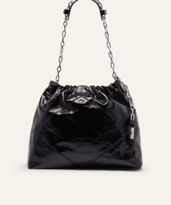 BA&SH TOTE Tote bag large Shiny Black