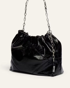 BA&SH TOTE Tote bag large Shiny Black