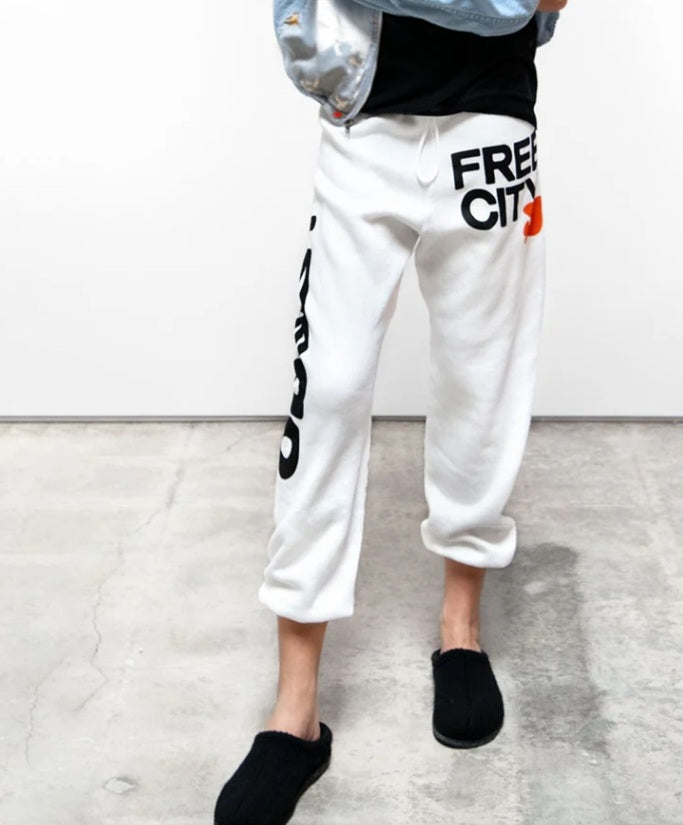 FREECITY CIRCA'99 OG LETSGO OLDSCHOOL POLYBLEND/FLUFF sweat - white