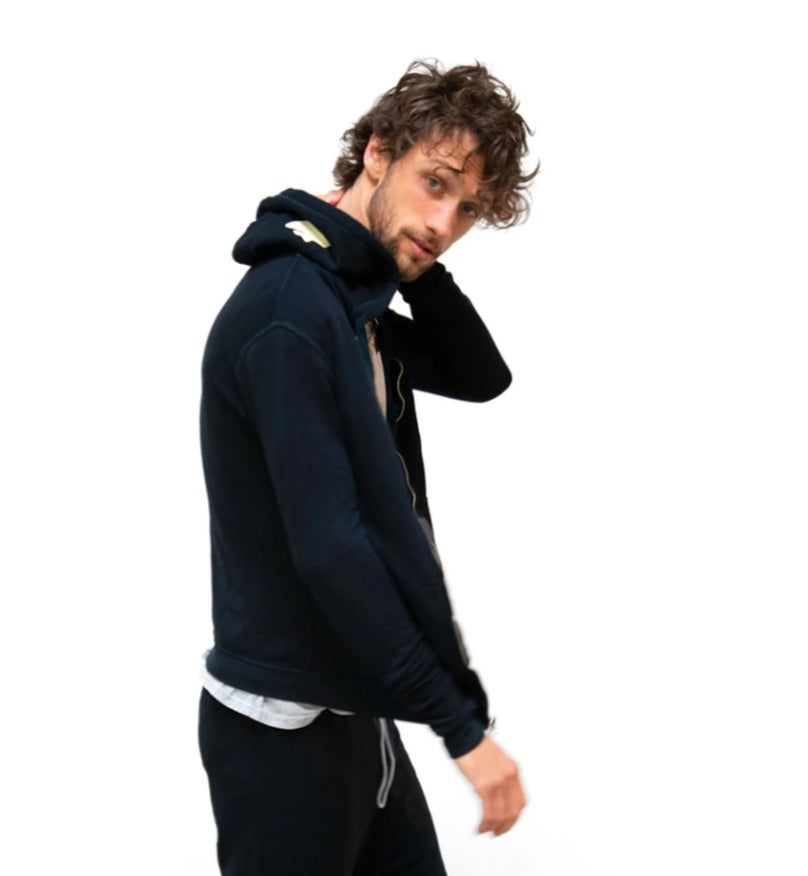 FREECITY SUPERFLUFF LUX zip hoodie - deepspace/cream