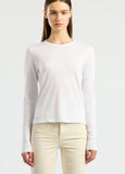 COTTON CITIZEN Standard Long Sleeve Shirt In White