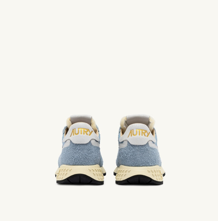 AUTRY REELWIND LOW SNEAKERS IN CELESTIAL BLUE NYLON AND SUEDE