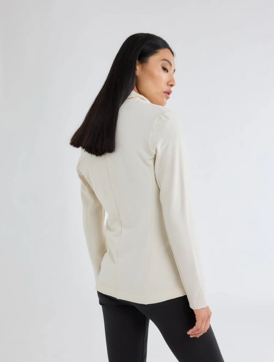 MAJESTIC FILATURES Diane 1-button jacket in Viscose / Elastane