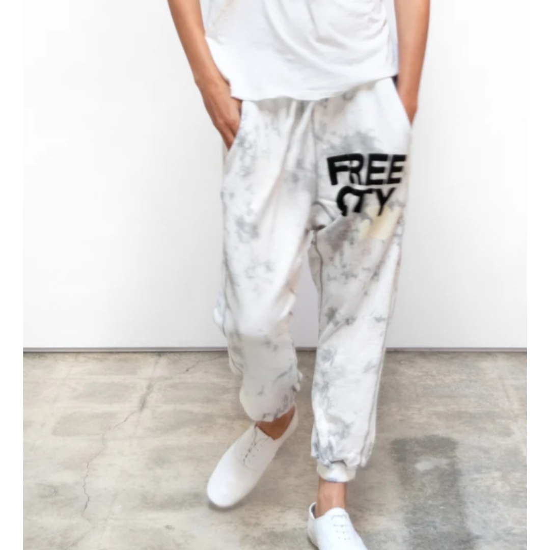 SUPERBLEACHOUT FREECITY POCKET sweatpant - whitestorm