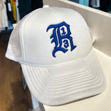 R13 Trucker Hat In White And Blue