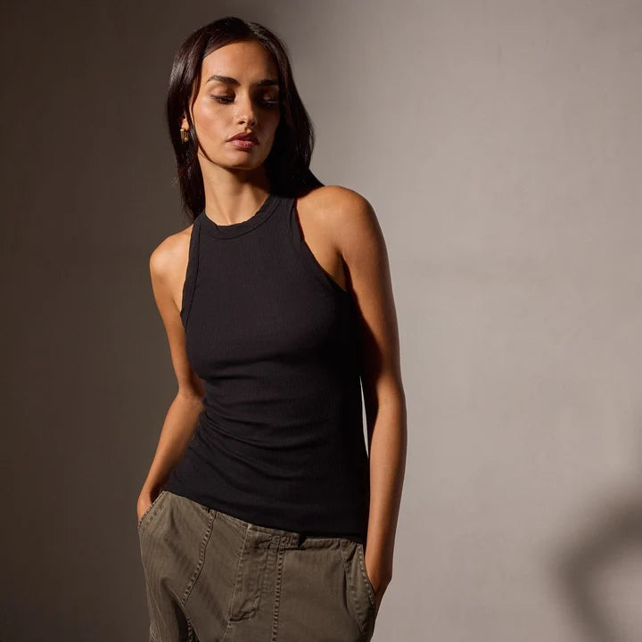 JAMES PERSE Sunset Tank- Black