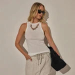 JAMES PERSE Sunset Tank- White