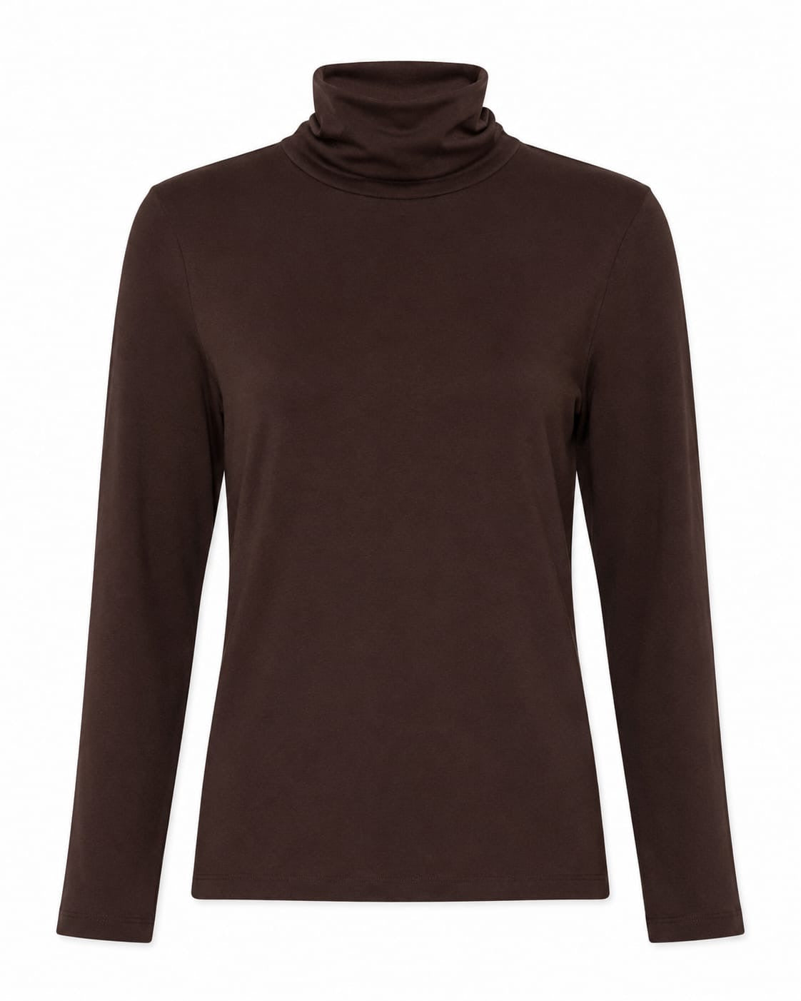 MAJESTIC FILATURES Turtleneck Top Chocolate
